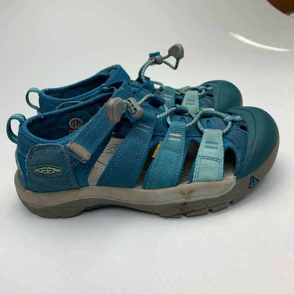 Keen Washable Youth Sandals Teal Blue Size 3 - Picture 3 of 13